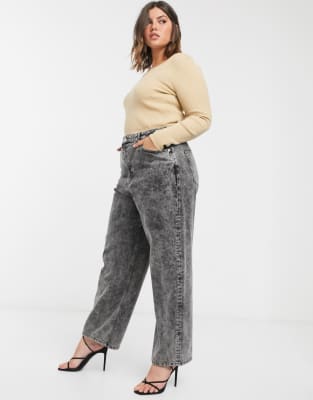 asos design high rise relaxed dad jeans
