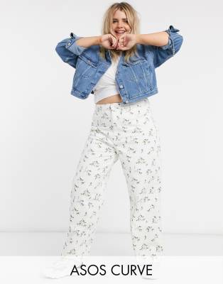 floral print jeans womens