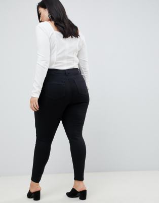 curve black jeans