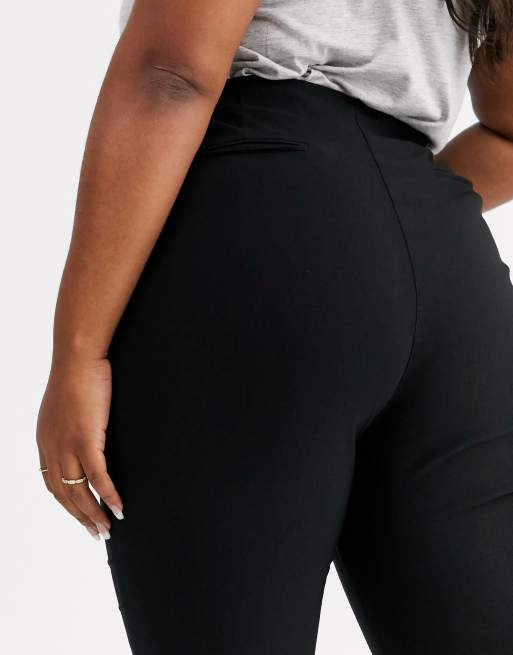 ASOS DESIGN Curve high waist pants in skinny fit, 3 of 4
