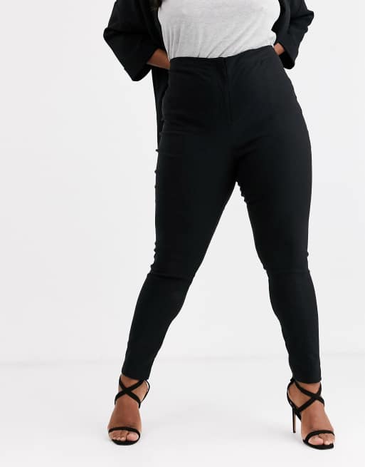 ASOS DESIGN Curve high waist pants in skinny fit, 4 of 4
