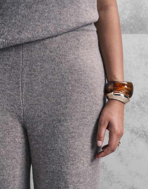 ASOS DESIGN Curve – Hose in Mokka mit weitem Bein, Kombiteil, 4 von 5