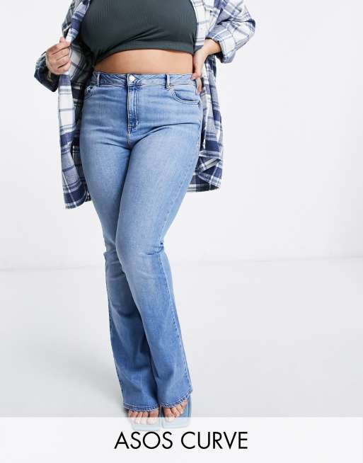 asos lift and contour flare jeans