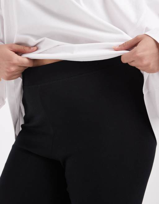 ASOS DESIGN Curve interlock legging in zwart, 3 van 5