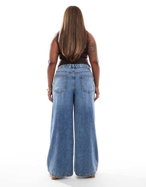 ASOS DESIGN Curve - Jean ample - Bleu moyen, 2 de 5