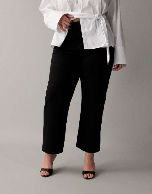 ASOS DESIGN Curve - Jean droit stretch et confortable longueur cheville - Noir, 2 de 7