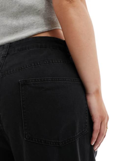 ASOS DESIGN Curve - Jean large et souple - Noir, 2 de 5