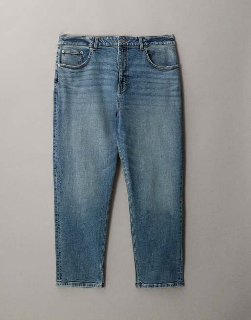 ASOS DESIGN Curve - Jean slim mom - Délavage vintage, 5 de 7
