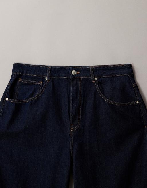 ASOS DESIGN Curve - Jeans bombati a vita alta rinse wash, 6 di 7