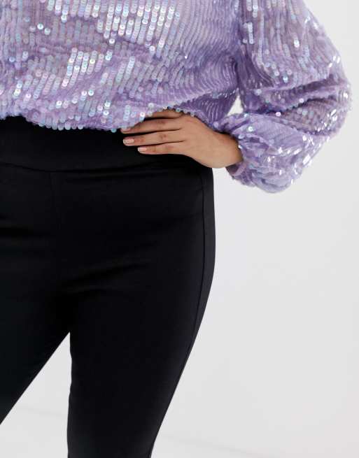 ASOS Design - Curve - Jegging in zwart, 3 van 4