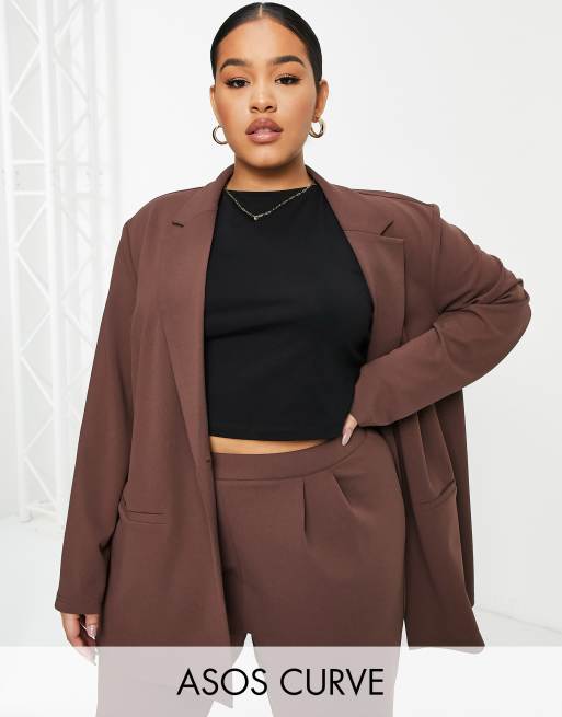 Asos plus shop size blazer