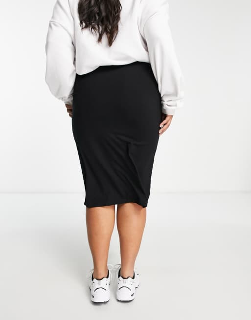 ASOS DESIGN jersey pencil skirt two-piece