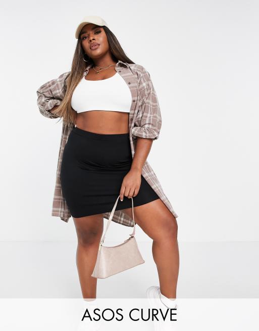 Jersey on sale skirt asos