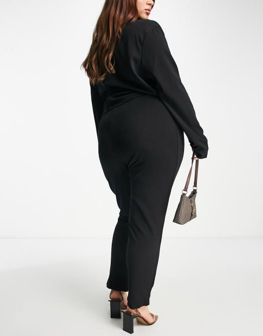 Plus size black trouser hot sale suit