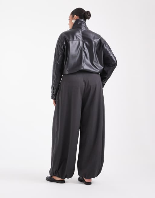 ASOS DESIGN Curve jogger ballon tailleur gris, 2 de 5