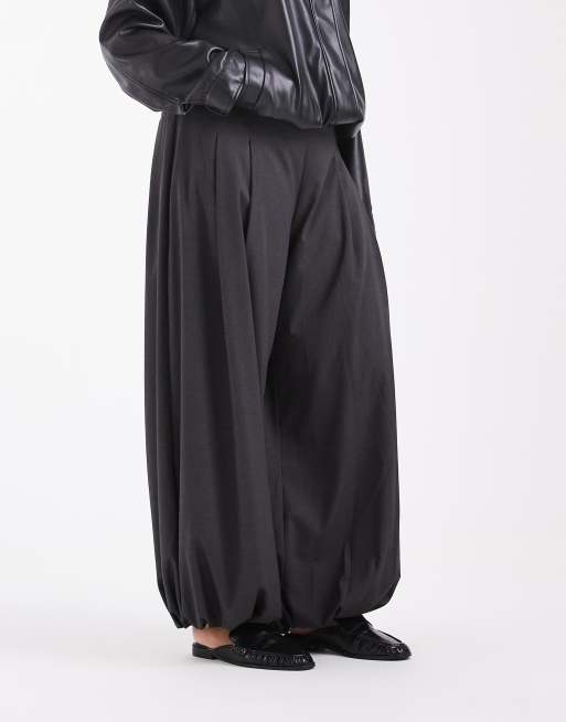 ASOS DESIGN Curve jogger de sastre con corte globo en gris, 3 de 5