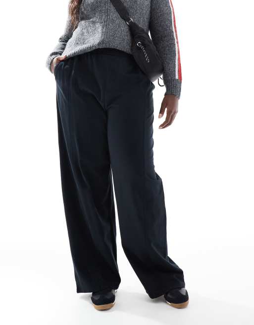 ASOS DESIGN Curve - Joggingbroek met rechte pijpen in zwart, 2 van 5