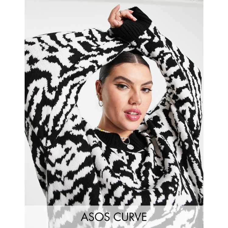 Asos animal outlet print jumper