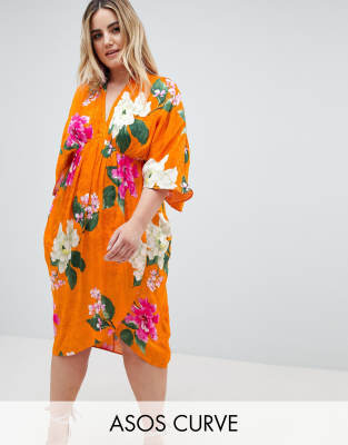 asos curve floral dress