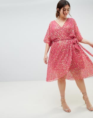 asos plus size sequin dress
