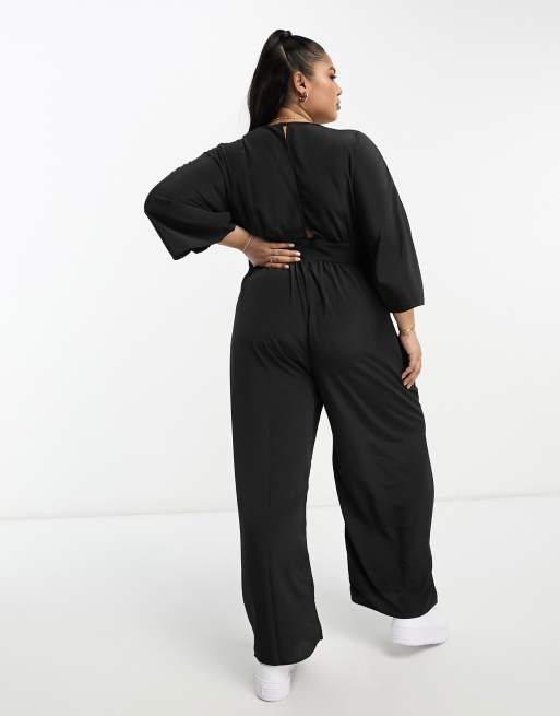 Kimono sleeve hot sale culotte jumpsuit