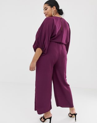 kimono jumpsuit with culotte leg