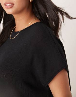 Asos Curve Asos Design Curve Knit Slub T-shirt