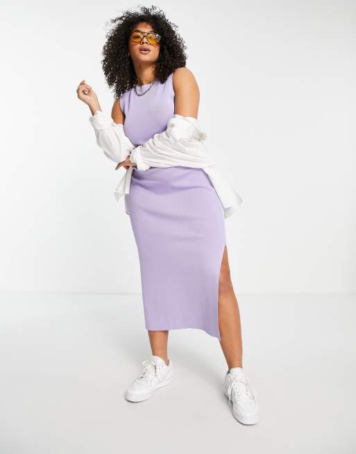 Asos lilac 2024 midi dress