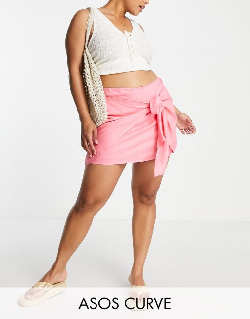 Pink mini skirt outlet asos