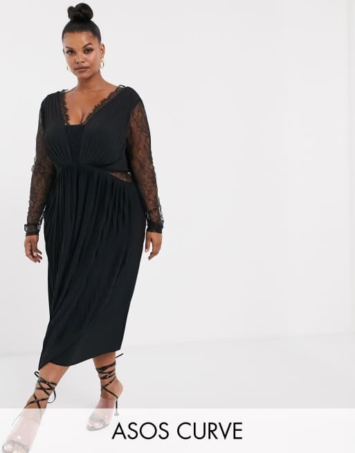 Asos curve lace clearance dress