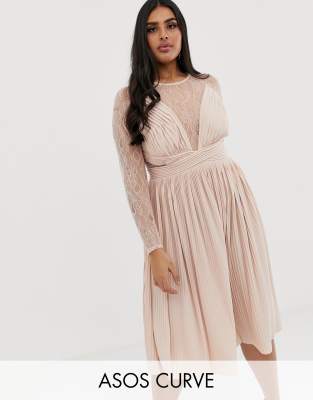asos curve lace dress