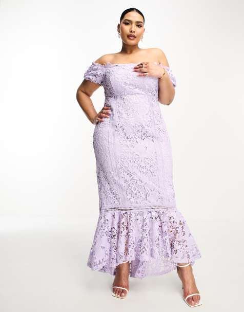 purple plus size dresses for women