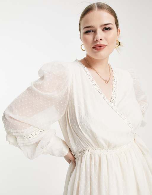 asos cream lace dress