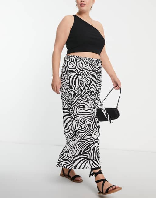 Lange rok zebra print hot sale