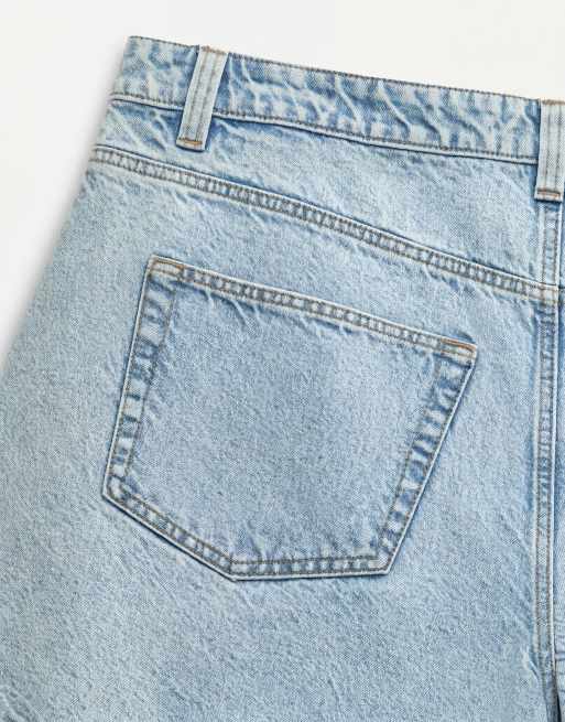 ASOS DESIGN Curve - Langere denim short met A-lijn in vaal vintage, 8 van 9