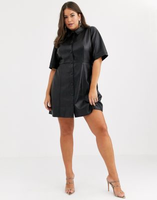 asos plus size black dresses