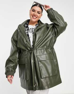 asos curve parka