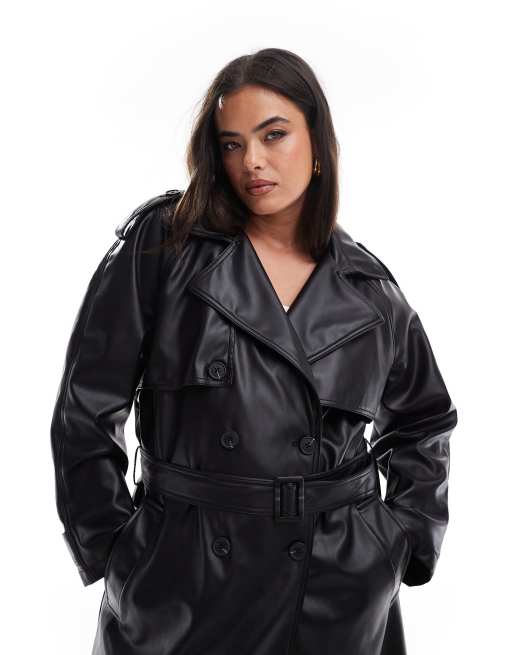 Asos fashion black trench coat