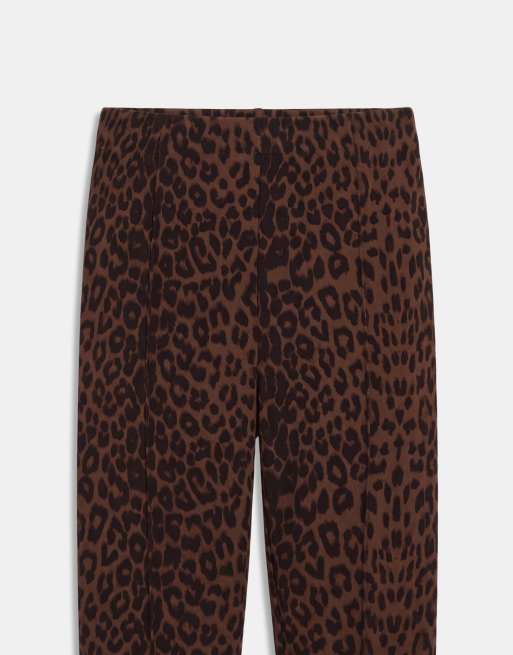 ASOS DESIGN Curve - Legging ajusté à détail à légère à léopard, 8 de 9