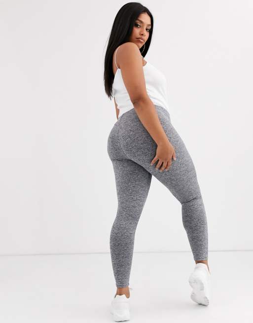 ASOS DESIGN Curve legging in gray heather