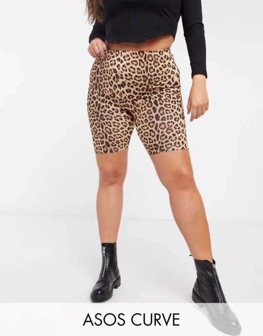 Leopard print legging outlet shorts