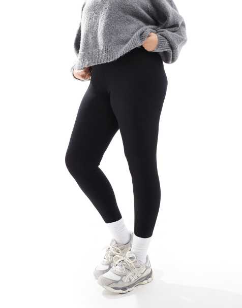 ASOS DESIGN Curve leggings in black - view 1