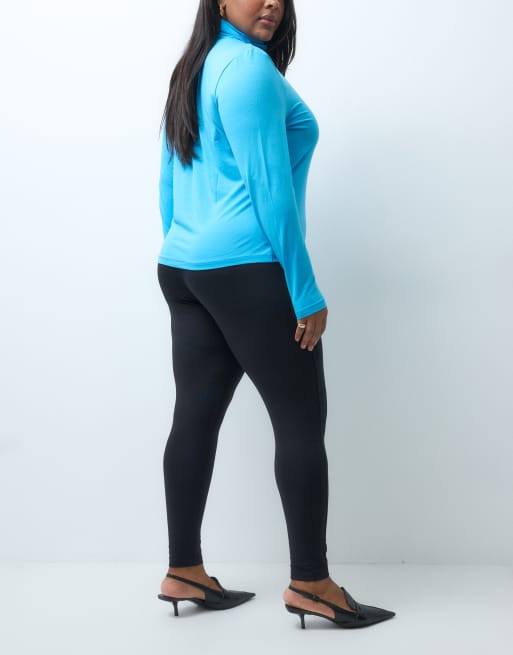 ASOS DESIGN Curve leggings in black, 4 of 5