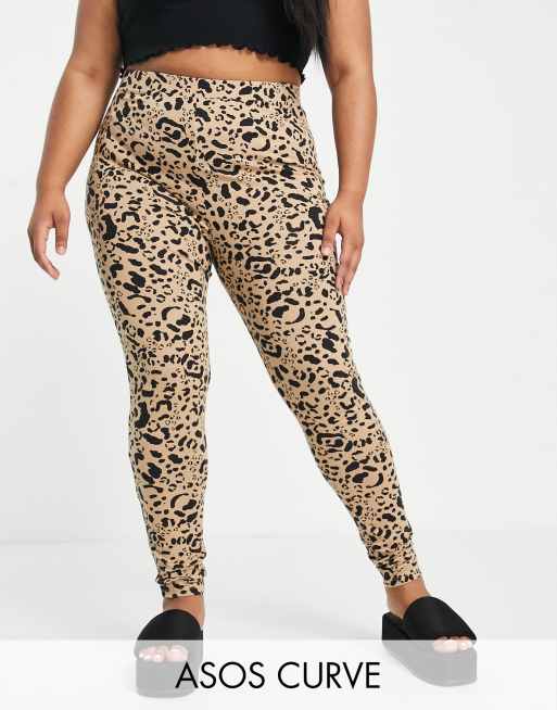 ASOS DESIGN legging in leopard print