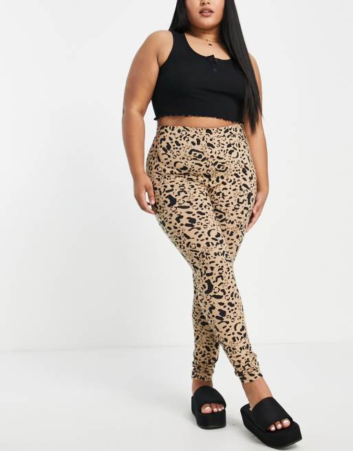 Asos leopard leggings sale