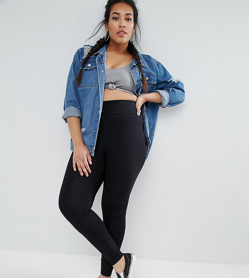 Plus-size Leggings by ASOS CURVE Smooth stretch fabric High-rise cut Elasticated waistband Close-cut bodycon fit Machine wash