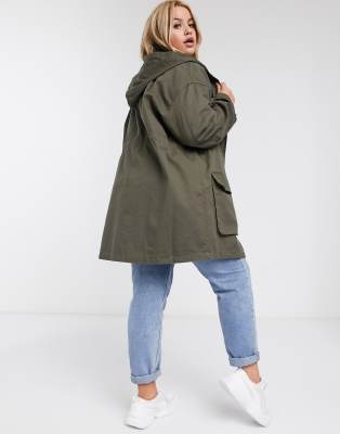 asos curve parka