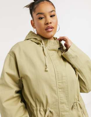 asos curve parka