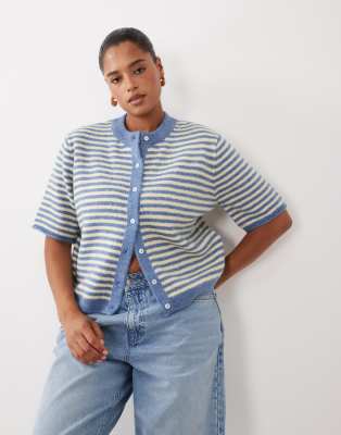 Asos Curve Asos Design Curve Lightweight Relaxed Cardigan In Multi
