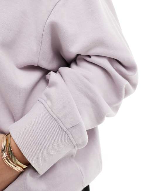 ASOS DESIGN Curve – Lila huvtröja i oversize med tvättad finish, 3 av 4